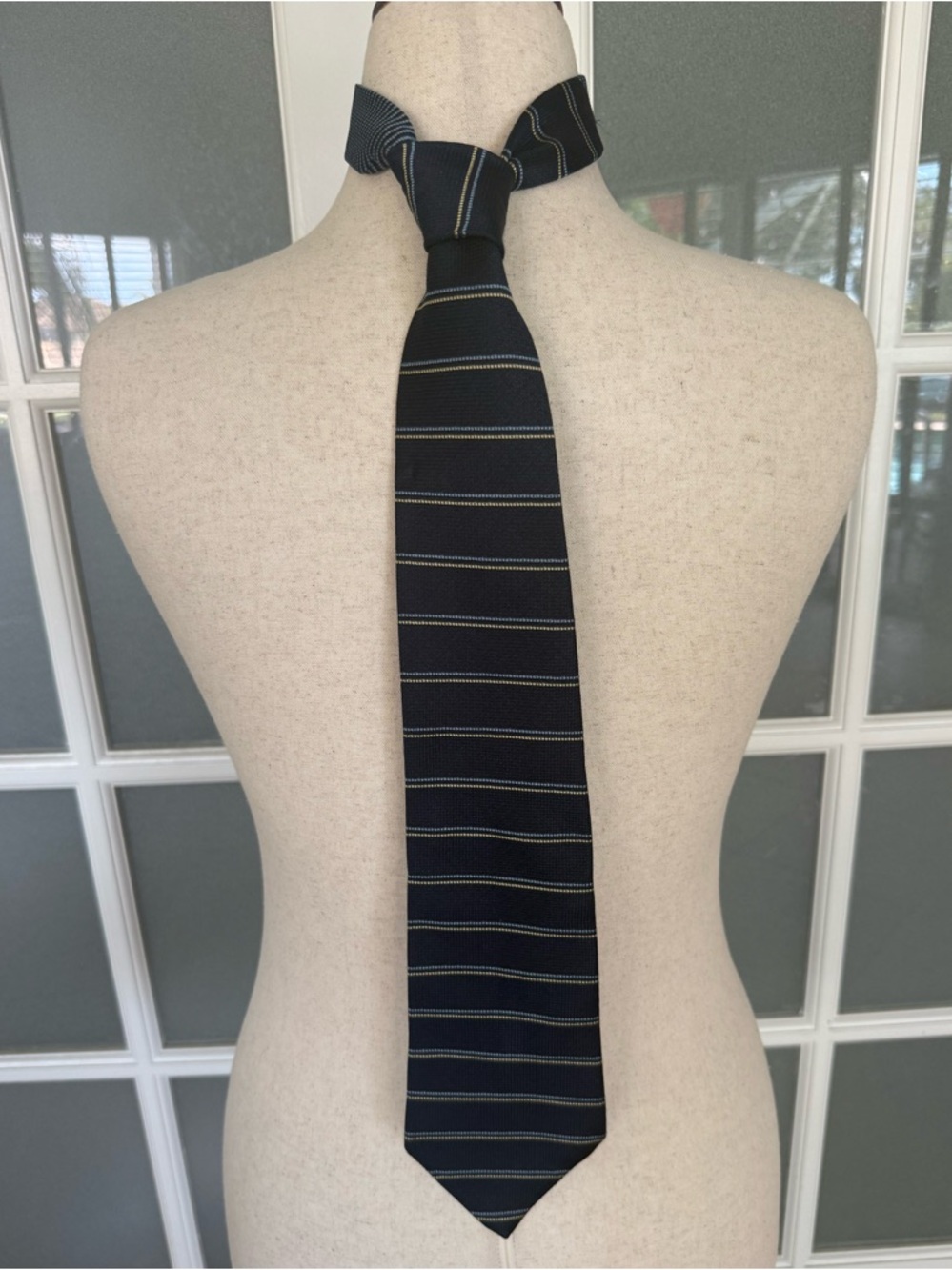 Tommy Hilfiger Navy Striped Tie Classic Business